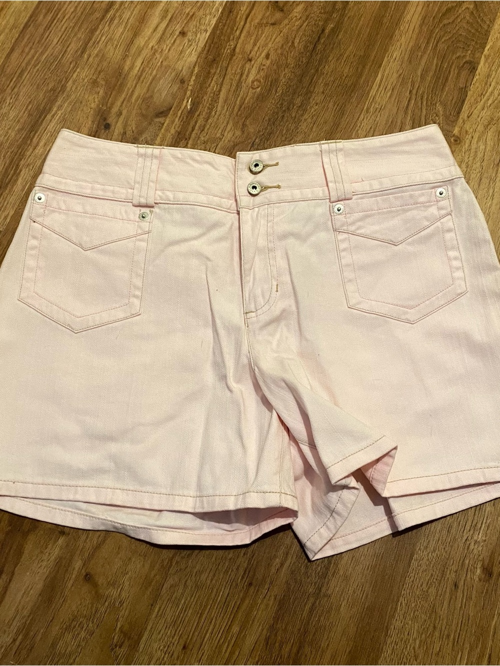 L.A. Blues Light Pink Women's High-Rise Jean Shorts